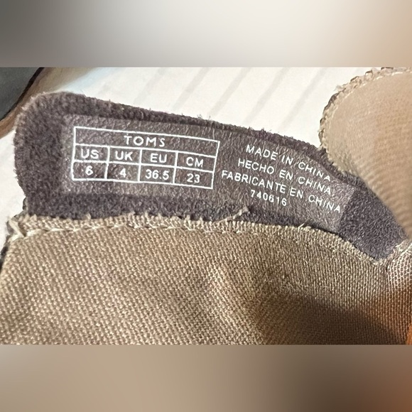 Toms Womens Leila Gray Suede Wool Tribal Ankle Boots Booties Size 6 - Picture 11 of 13